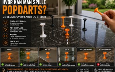Hvor kan man spille Popdarts? Bedste overflader